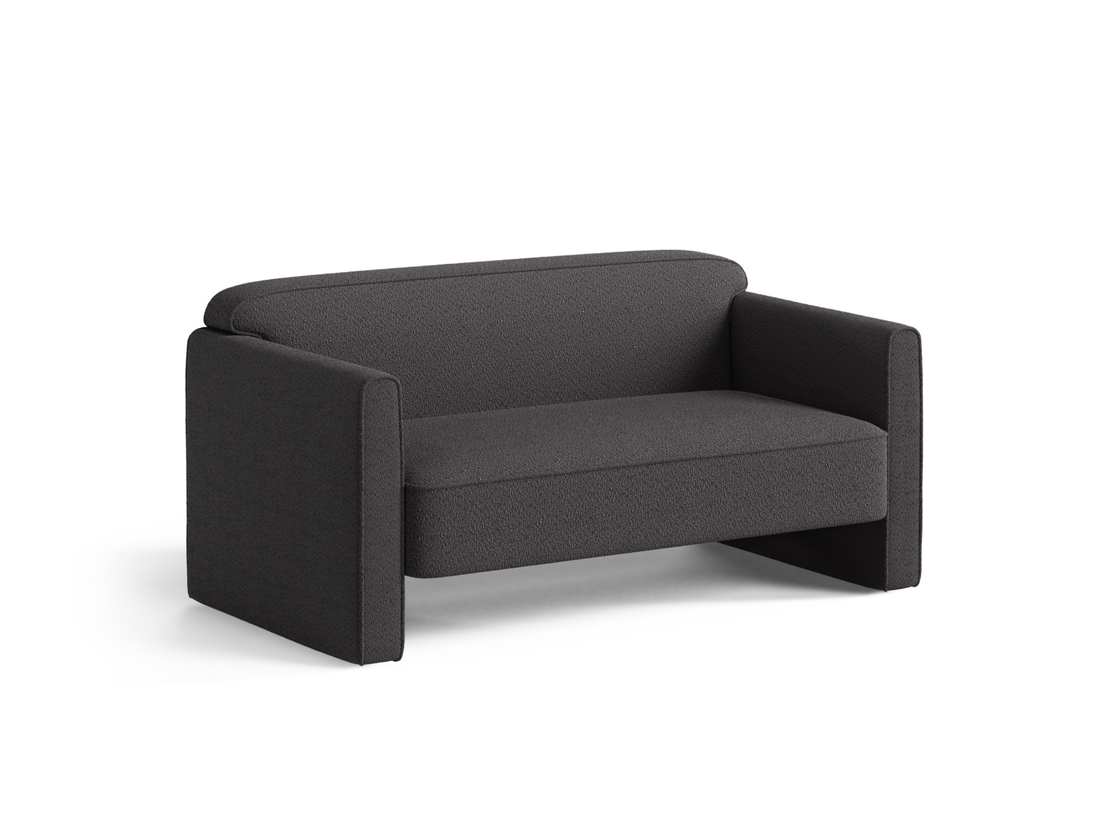 Boucle Sofa, "Abby", 2 Seats, 140x80x69