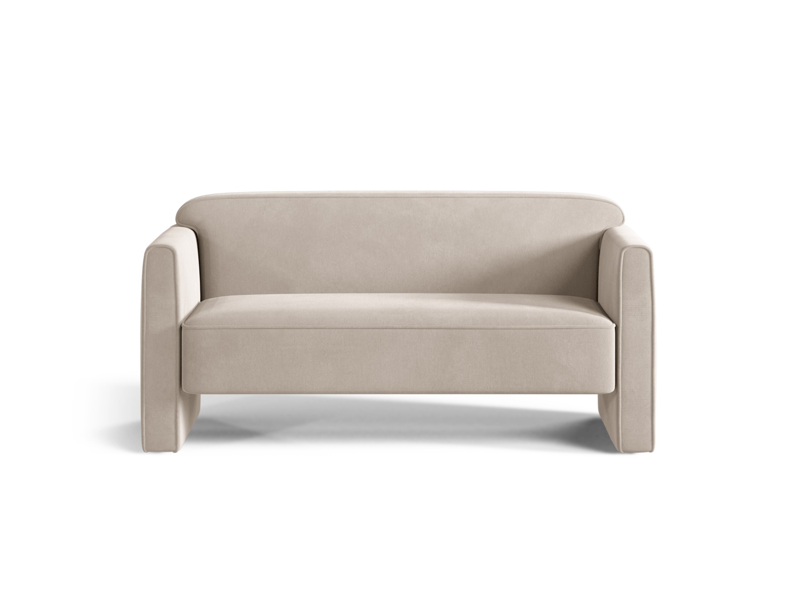 Velvet Sofa, "Abby", 2 Seats, 140x80x69