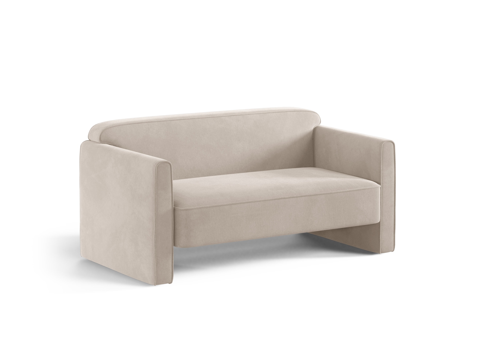 Velvet Sofa, "Abby", 2 Seats, 140x80x69