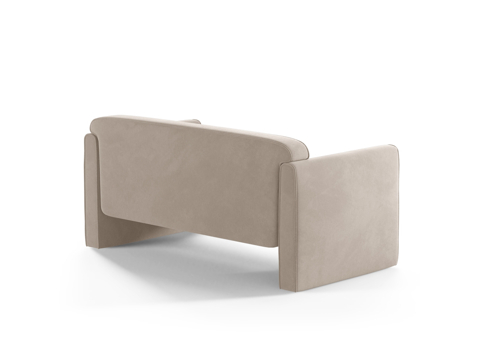 Velvet Sofa, "Abby", 2 Seats, 140x80x69