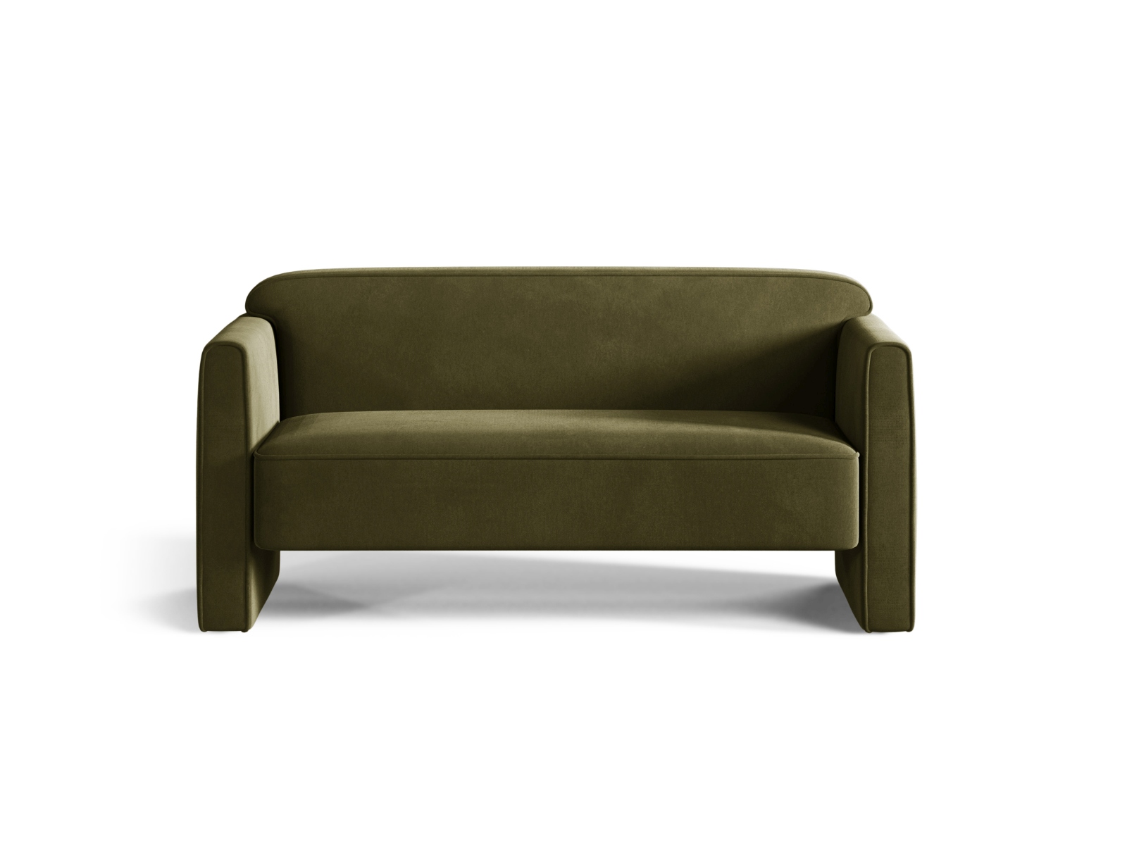 Velvet Sofa, "Abby", 2 Seats, 140x80x69