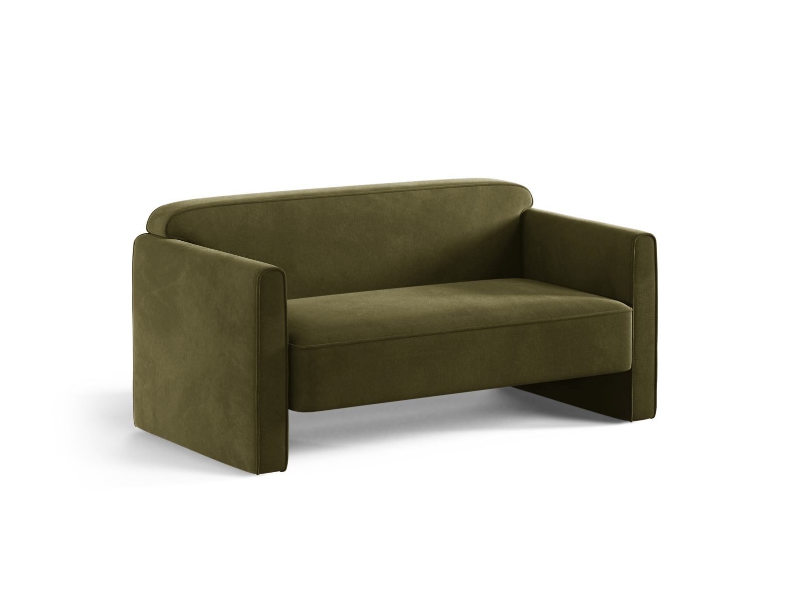 Velvet Sofa, "Abby", 2 Seats, 140x80x69
