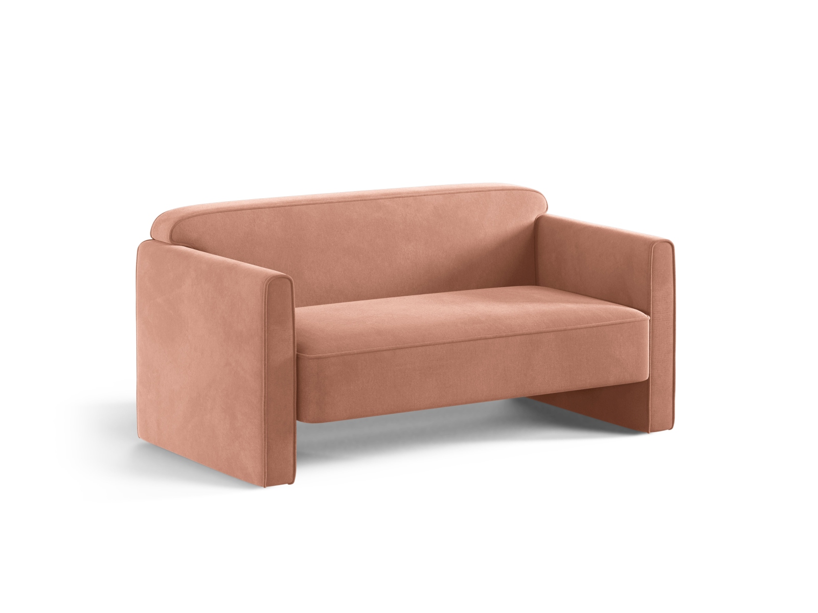 Velvet Sofa, "Abby", 2 Seats, 140x80x69