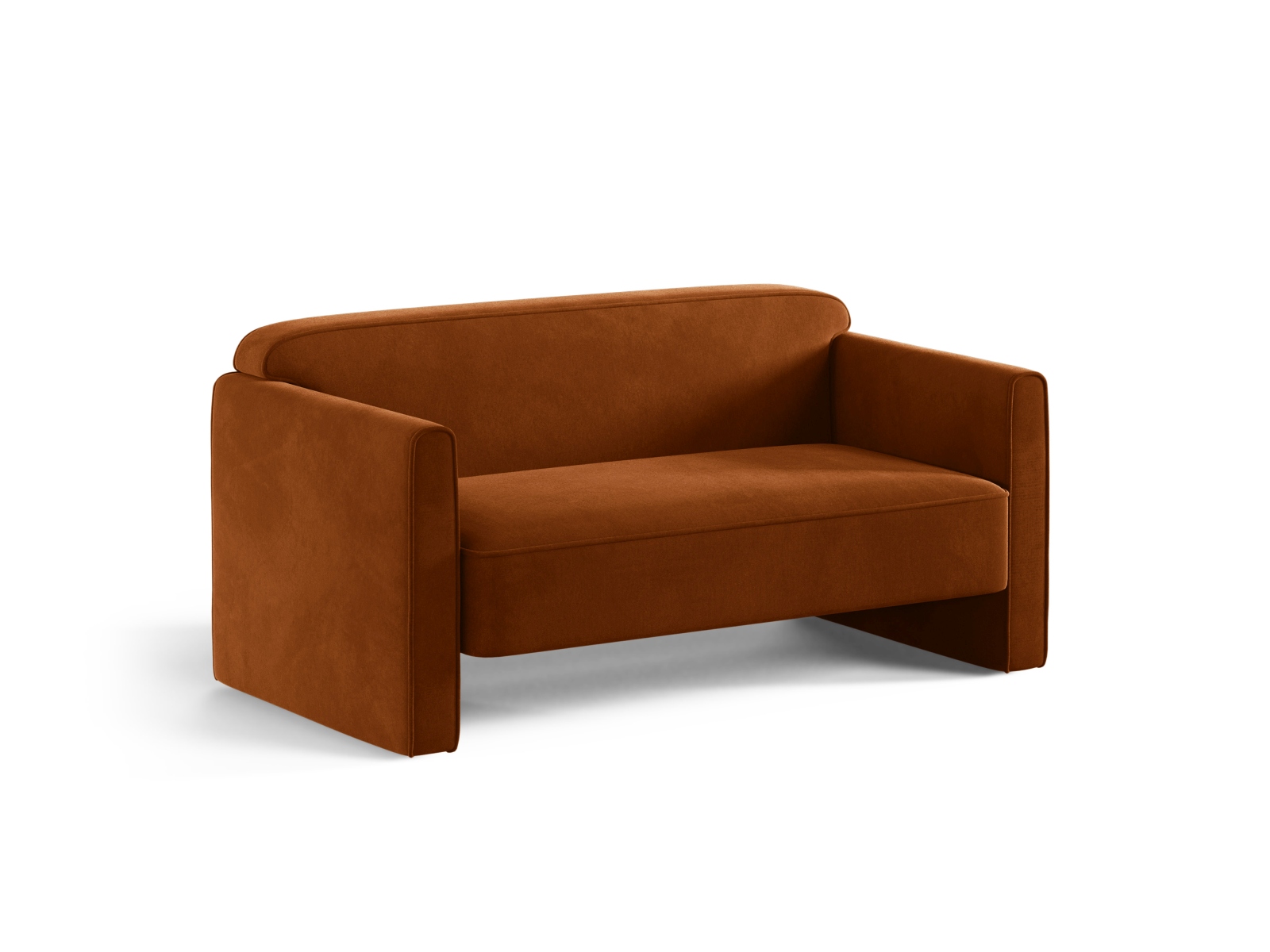 Velvet Sofa, "Abby", 2 Seats, 140x80x69