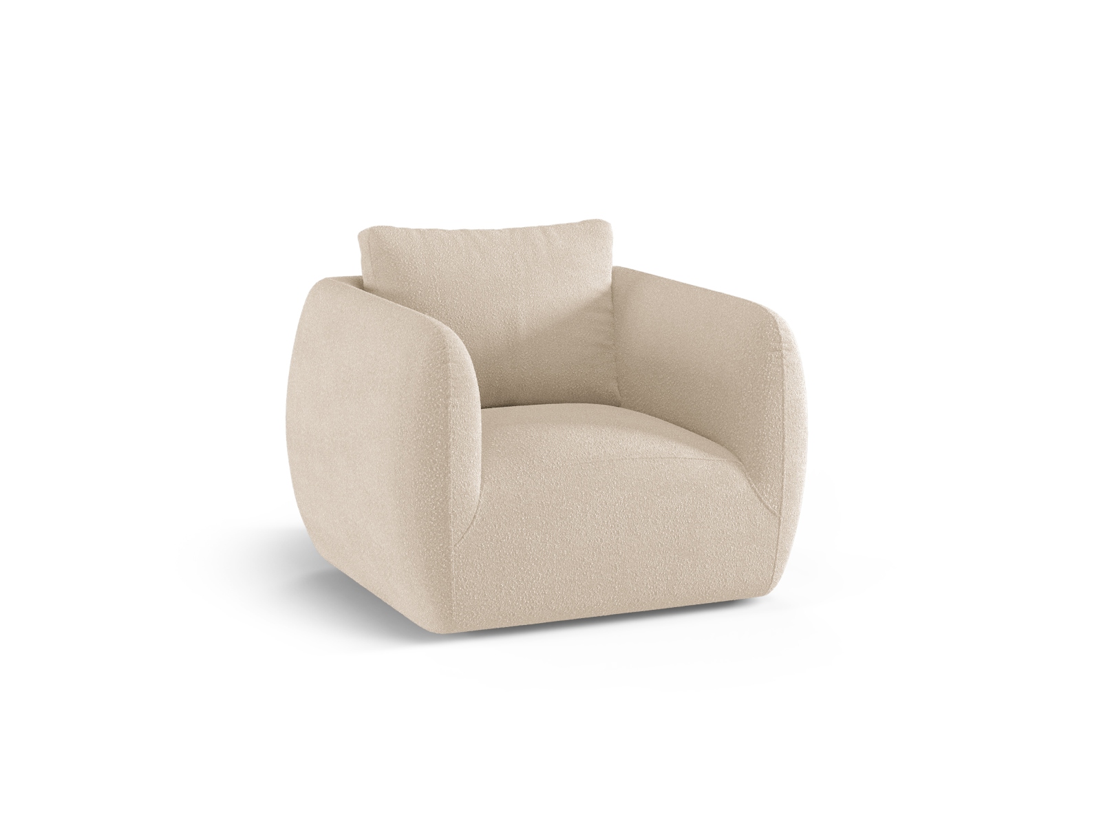Boucle Armchair, "Iga", 1 Seat, 95.5x87x80