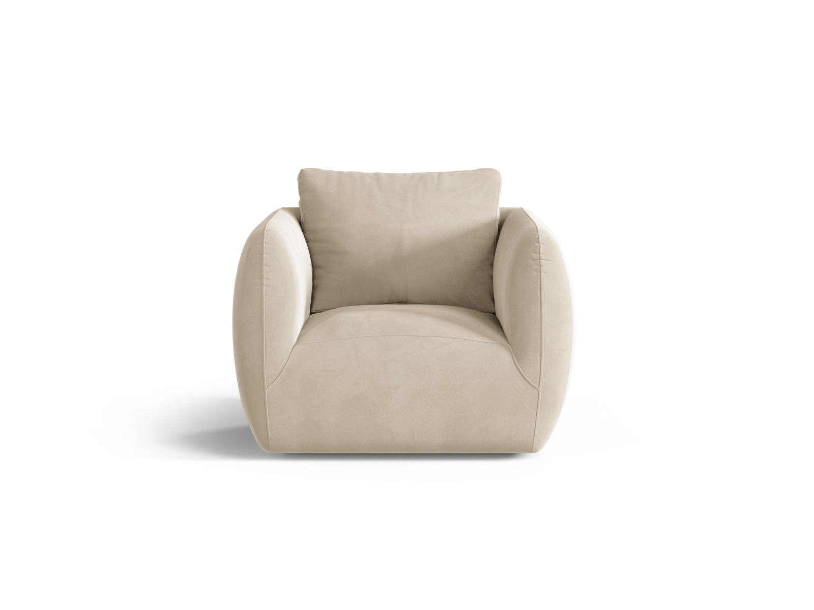 Velvet Armchair, "Iga", 1 Seat, 95.5x87x80