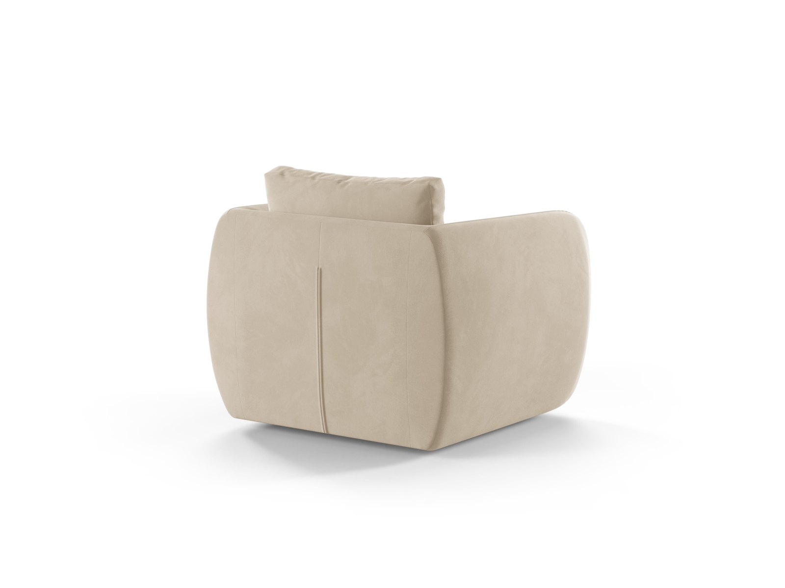 Velvet Armchair, "Iga", 1 Seat, 95.5x87x80