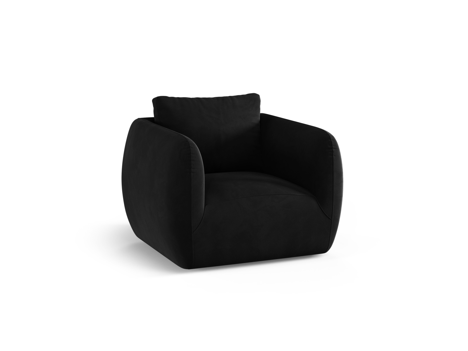 Velvet Armchair, "Iga", 1 Seat, 95.5x87x80