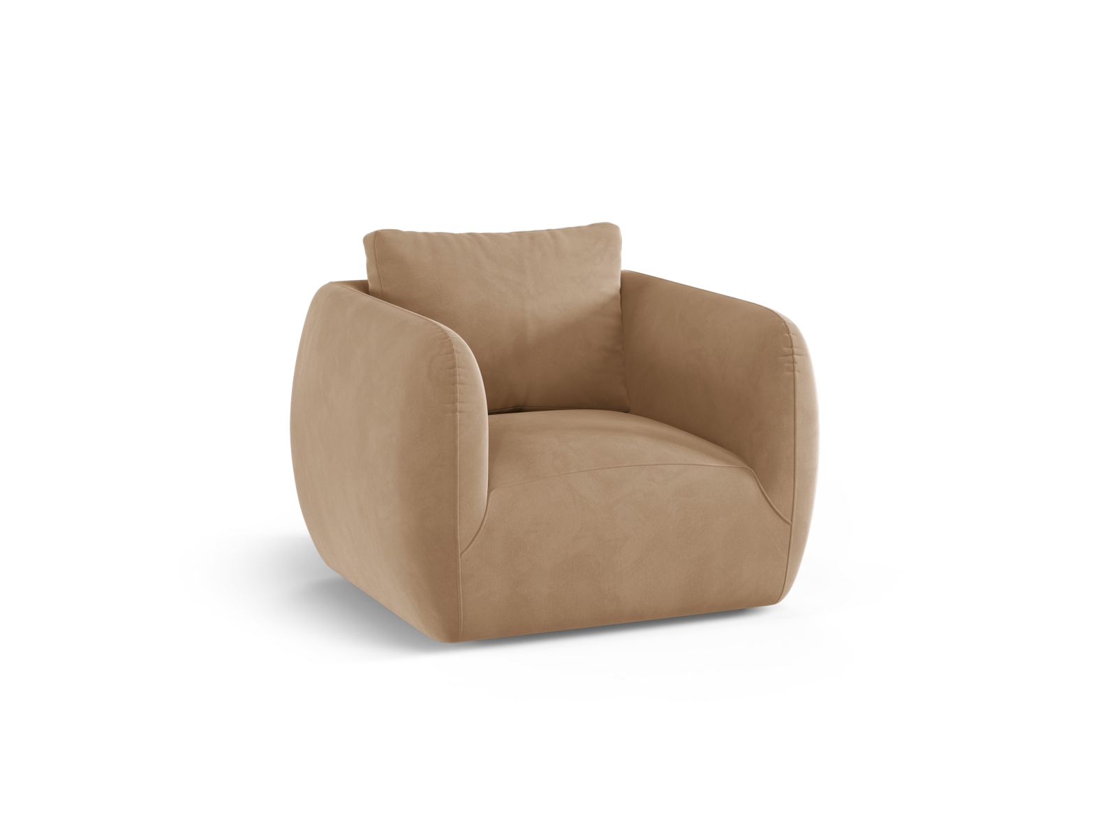 Velvet Armchair, "Iga", 1 Seat, 95.5x87x80