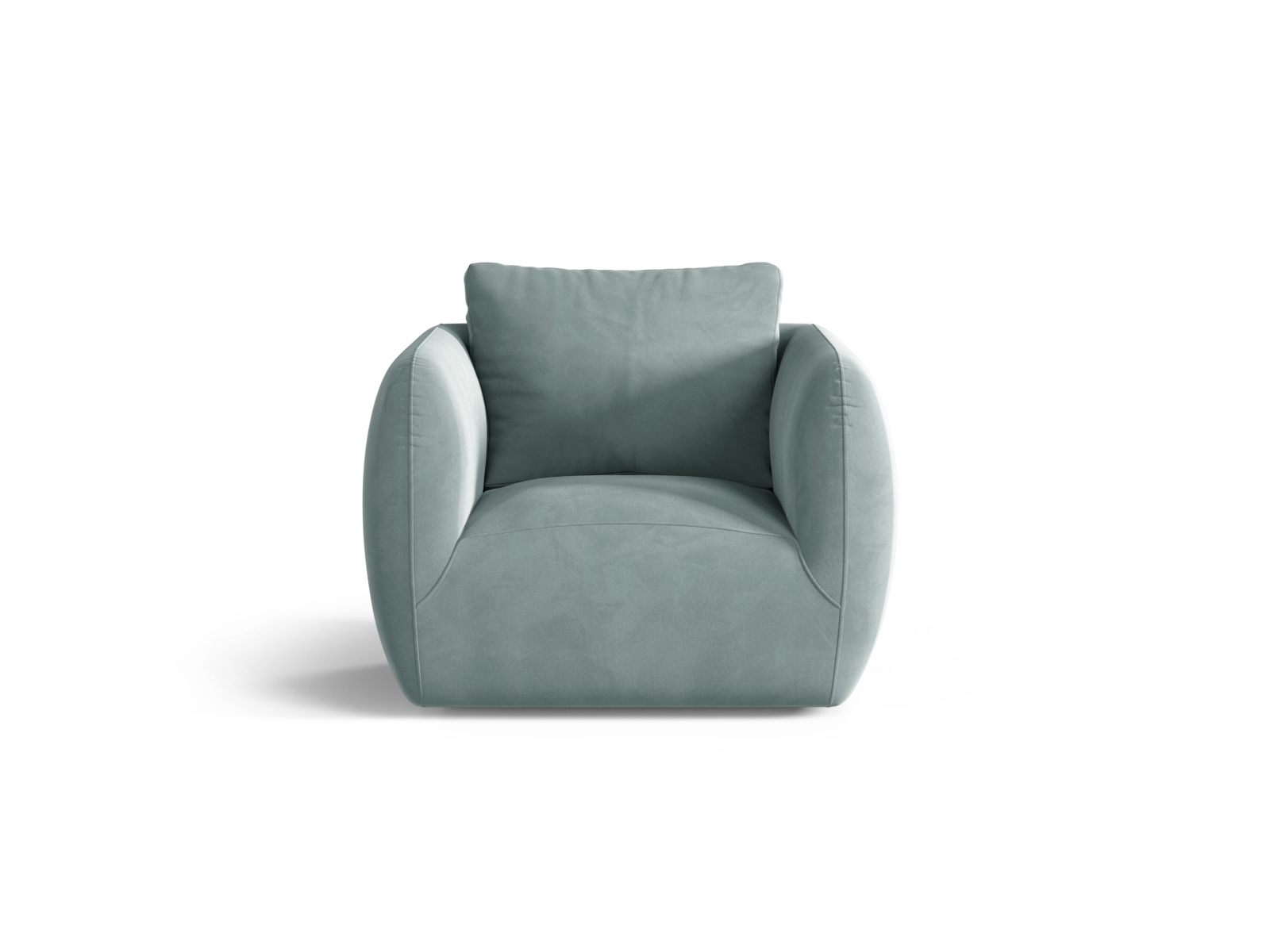 Velvet Armchair, "Iga", 1 Seat, 95.5x87x80