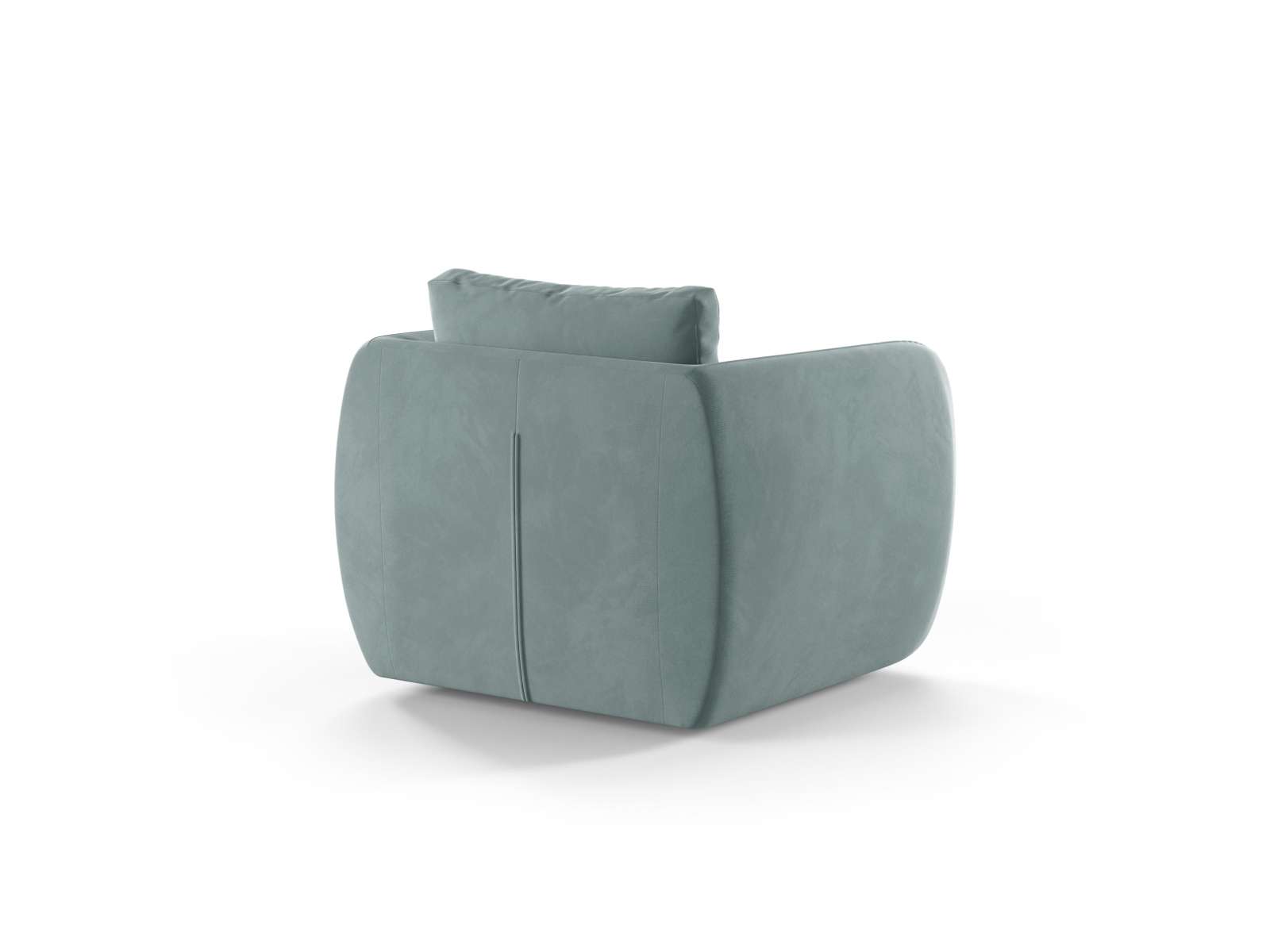 Velvet Armchair, "Iga", 1 Seat, 95.5x87x80