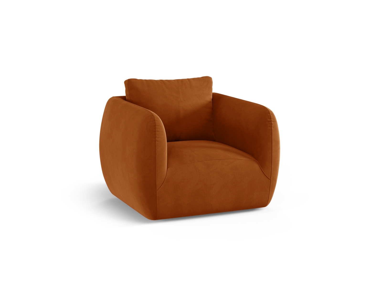 Velvet Armchair, "Iga", 1 Seat, 95.5x87x80