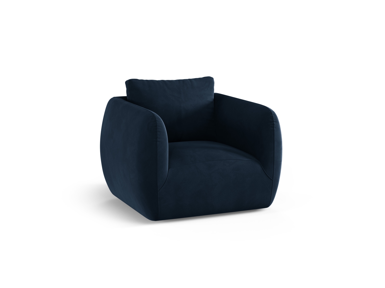 Velvet Armchair, "Iga", 1 Seat, 95.5x87x80
