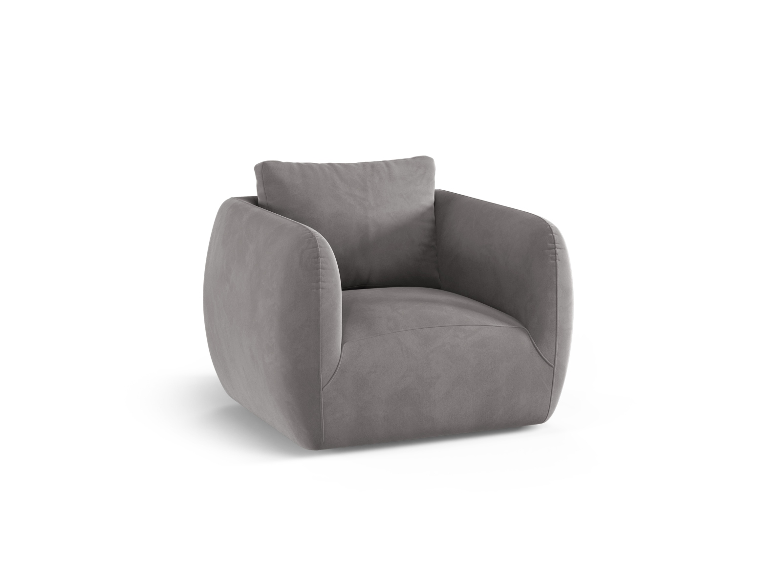 Velvet Armchair, "Iga", 1 Seat, 95.5x87x80
