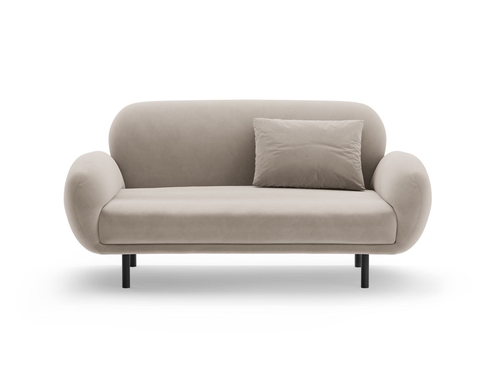 Velvet Sofa, "Poppy", 2 Seats, 148x72x82