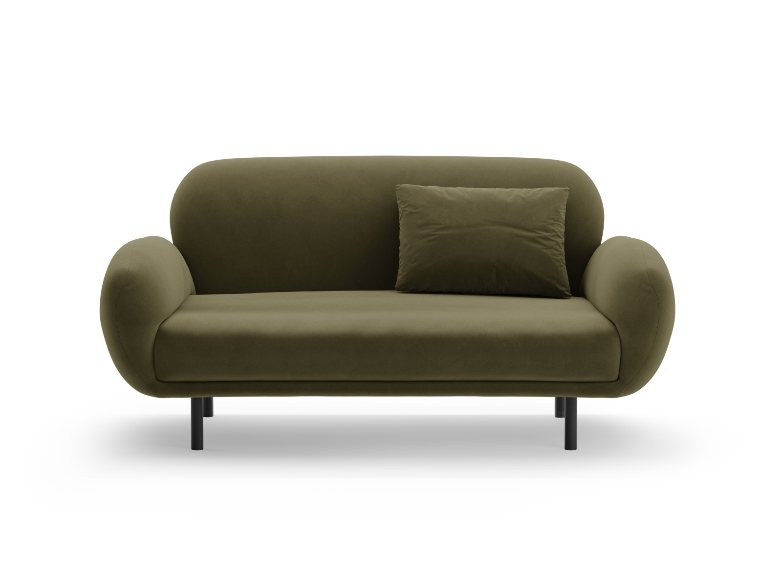 Velvet Sofa, "Poppy", 2 Seats, 148x72x82