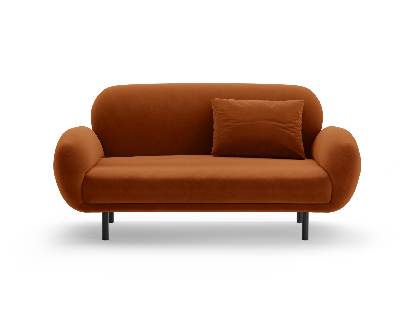 Velvet Sofa, "Poppy", 2 Seats, 148x72x82