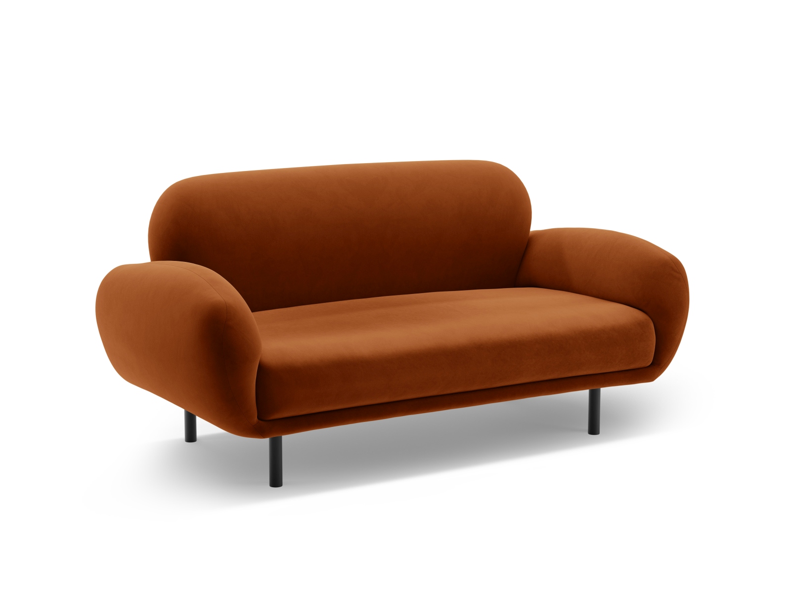 Velvet Sofa, "Poppy", 2 Seats, 148x72x82