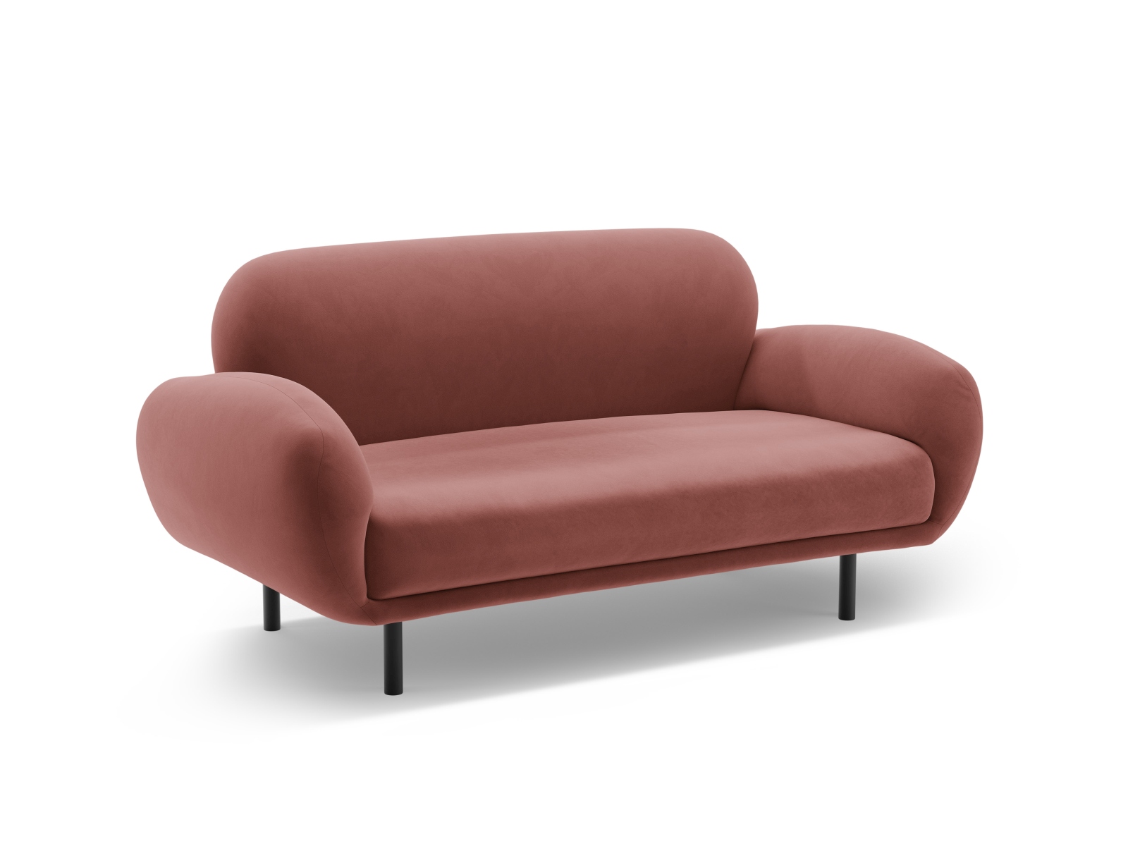 Velvet Sofa, "Poppy", 2 Seats, 148x72x82