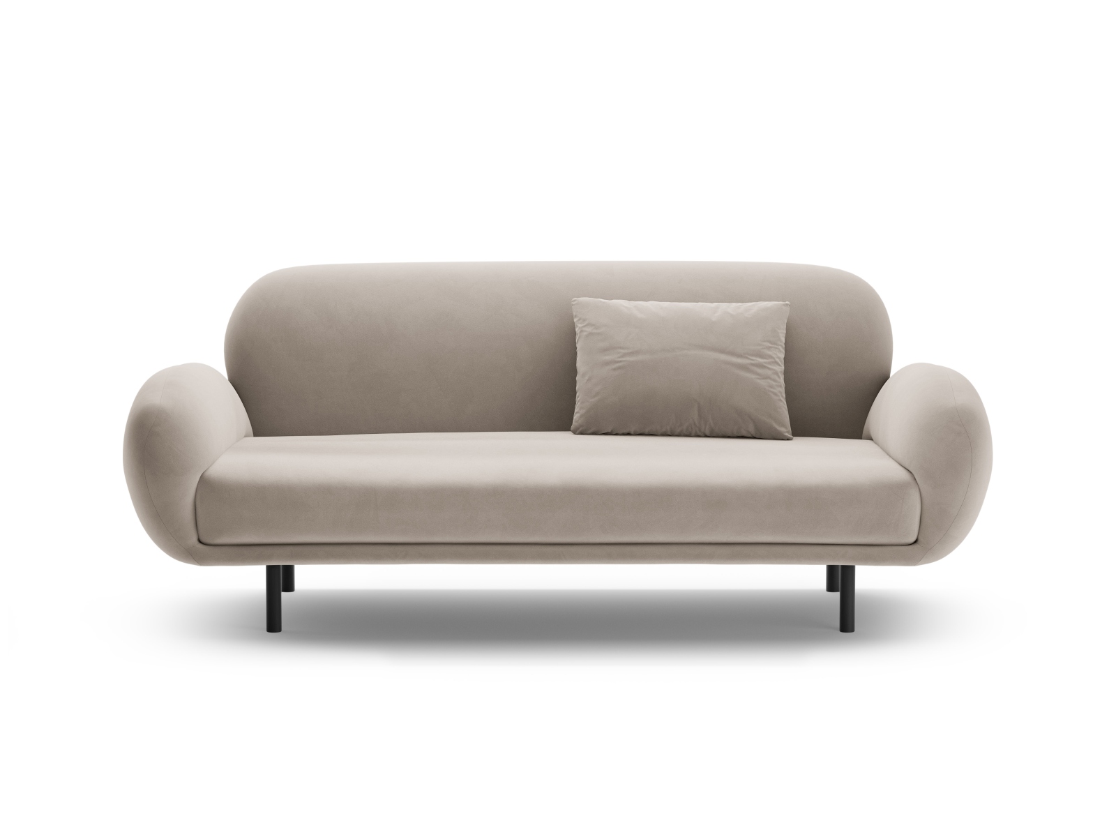 Velvet Sofa, "Poppy", 2 Seats, 178x72x82