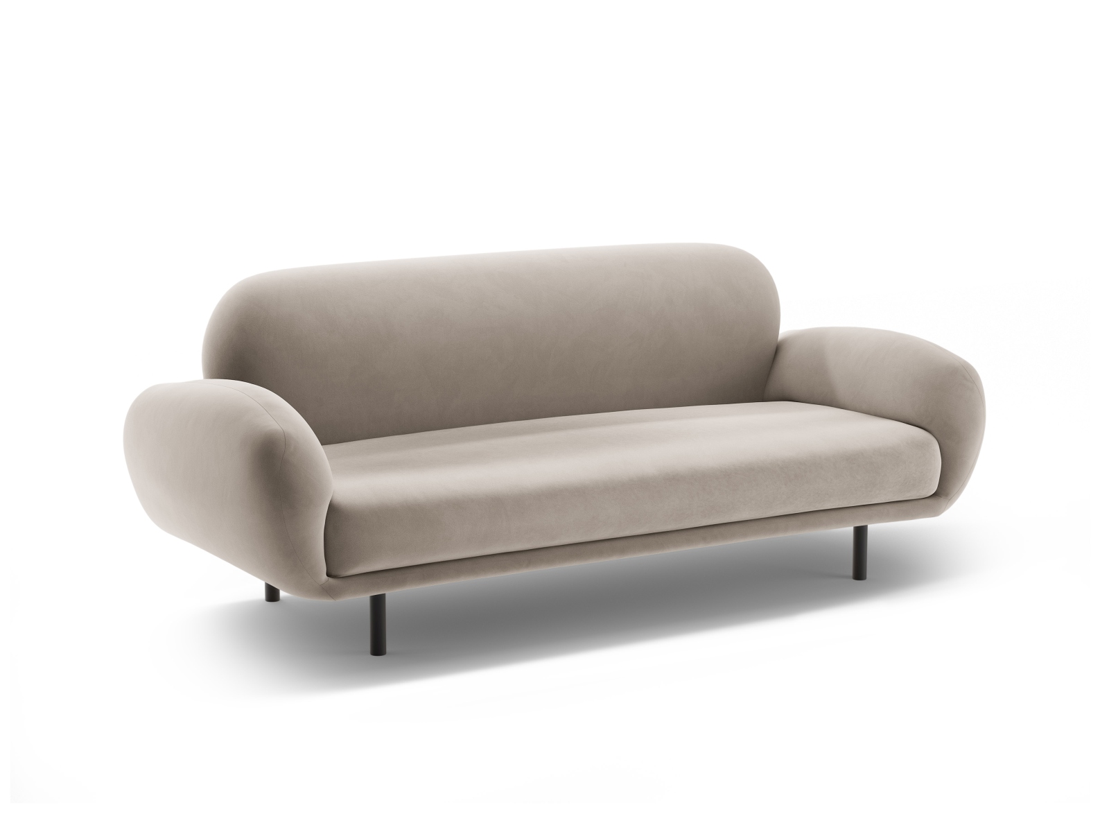 Velvet Sofa, "Poppy", 2 Seats, 178x72x82