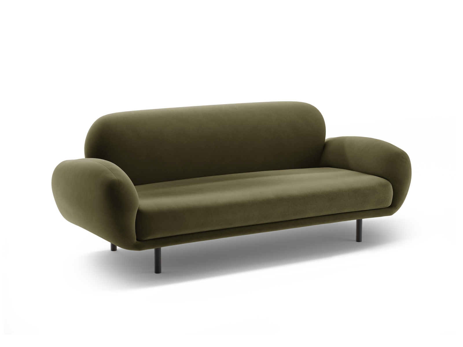 Velvet Sofa, "Poppy", 2 Seats, 178x72x82