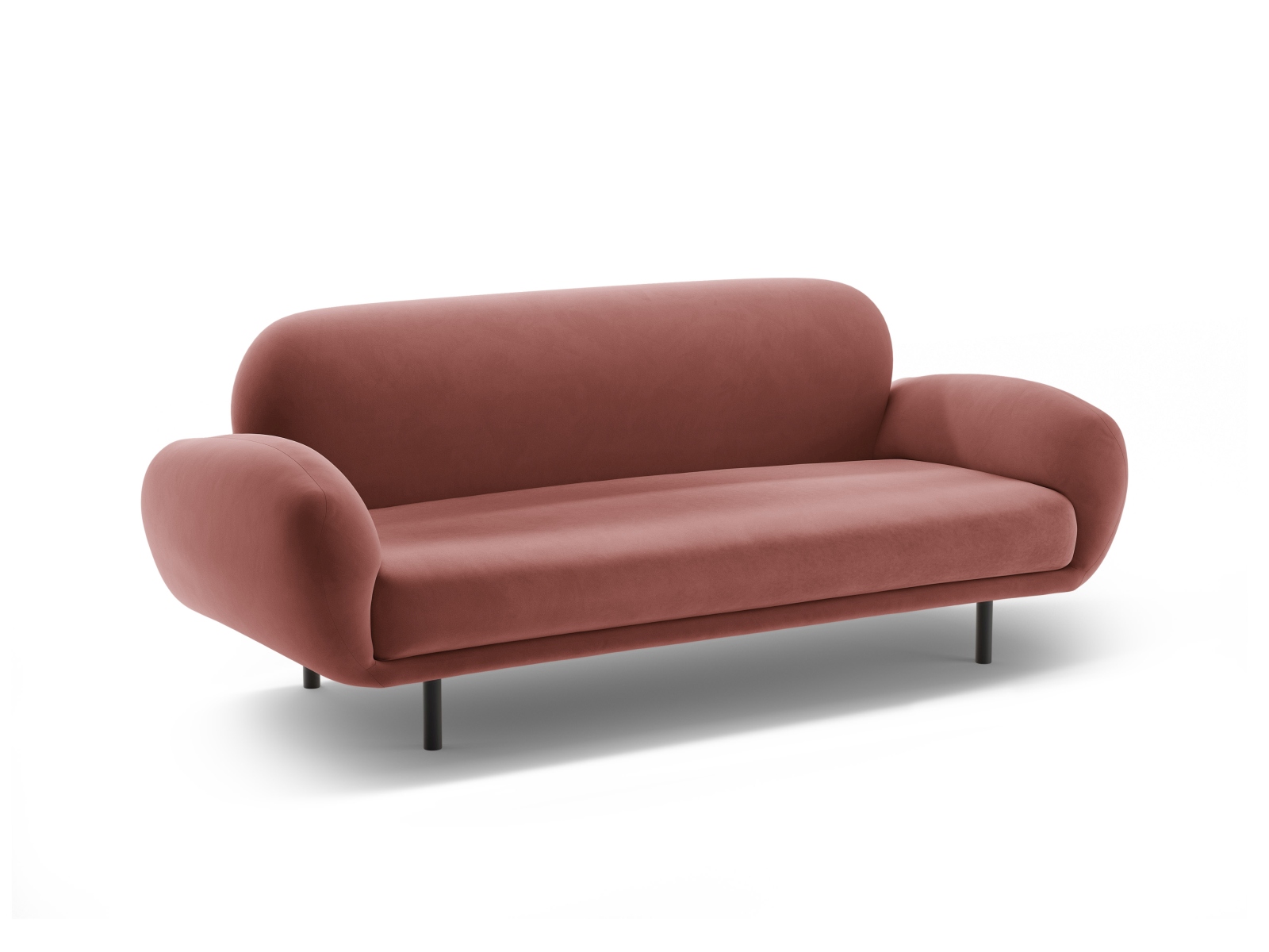 Velvet Sofa, "Poppy", 2 Seats, 178x72x82