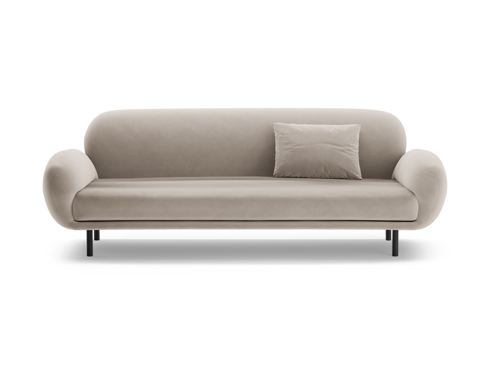 Velvet Sofa, "Poppy", 3 Seats, 208x72x82