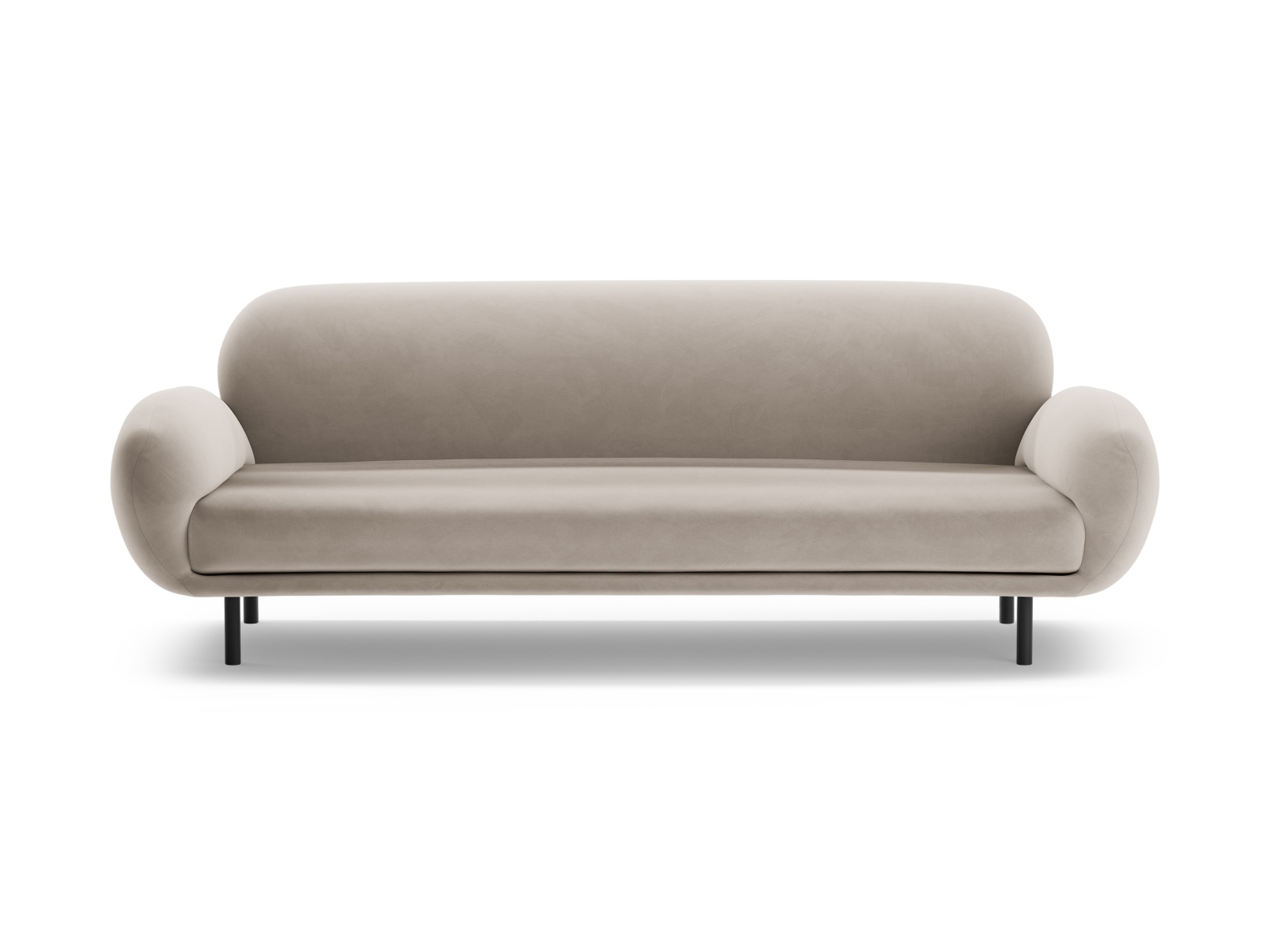 Velvet Sofa, "Poppy", 3 Seats, 208x72x82
