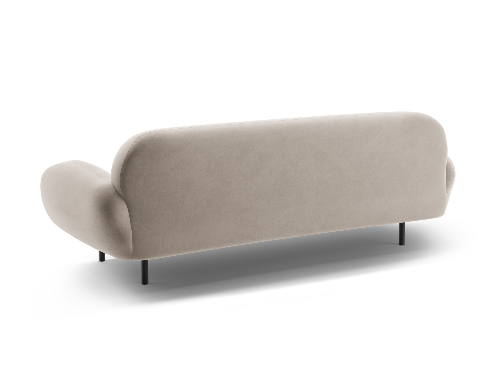 Velvet Sofa, "Poppy", 3 Seats, 208x72x82