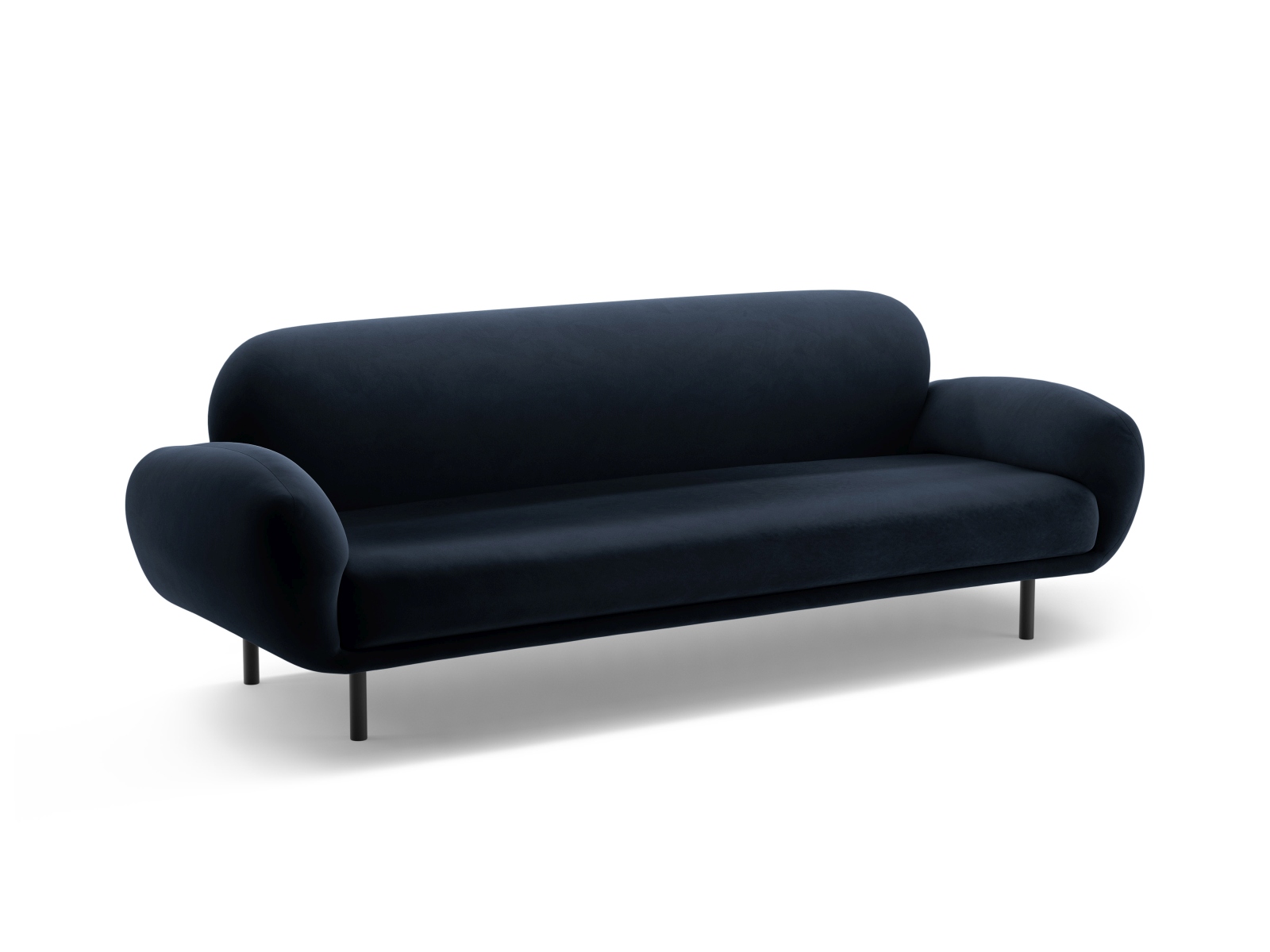 Velvet Sofa, "Poppy", 3 Seats, 208x72x82