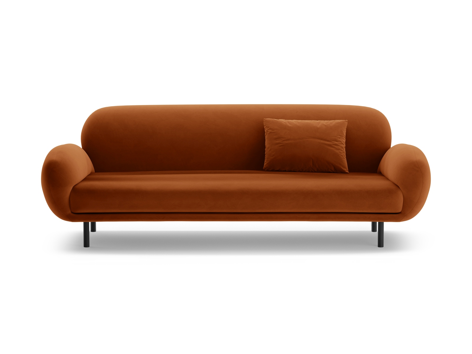 Velvet Sofa, "Poppy", 3 Seats, 208x72x82
