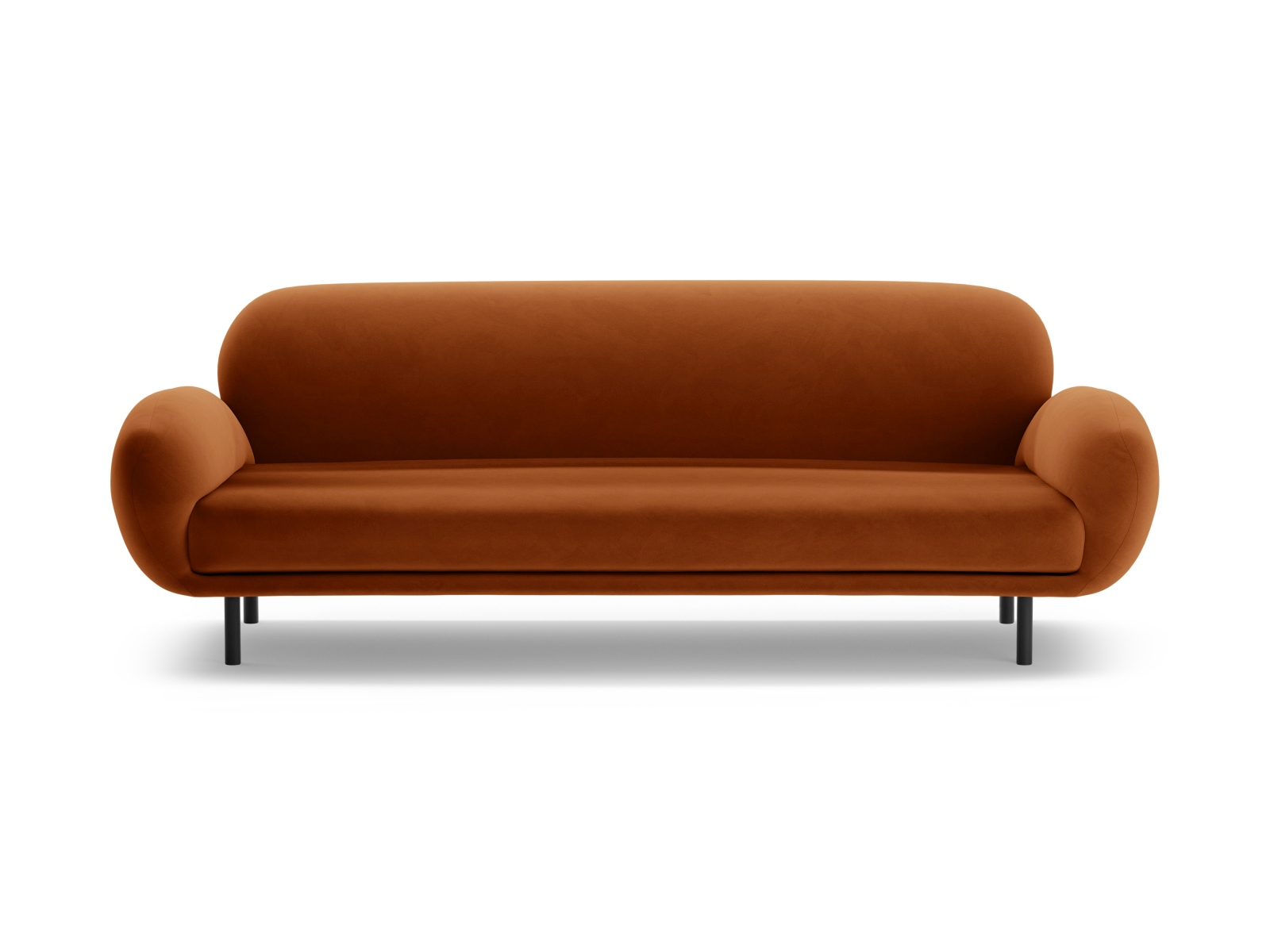 Velvet Sofa, "Poppy", 3 Seats, 208x72x82
