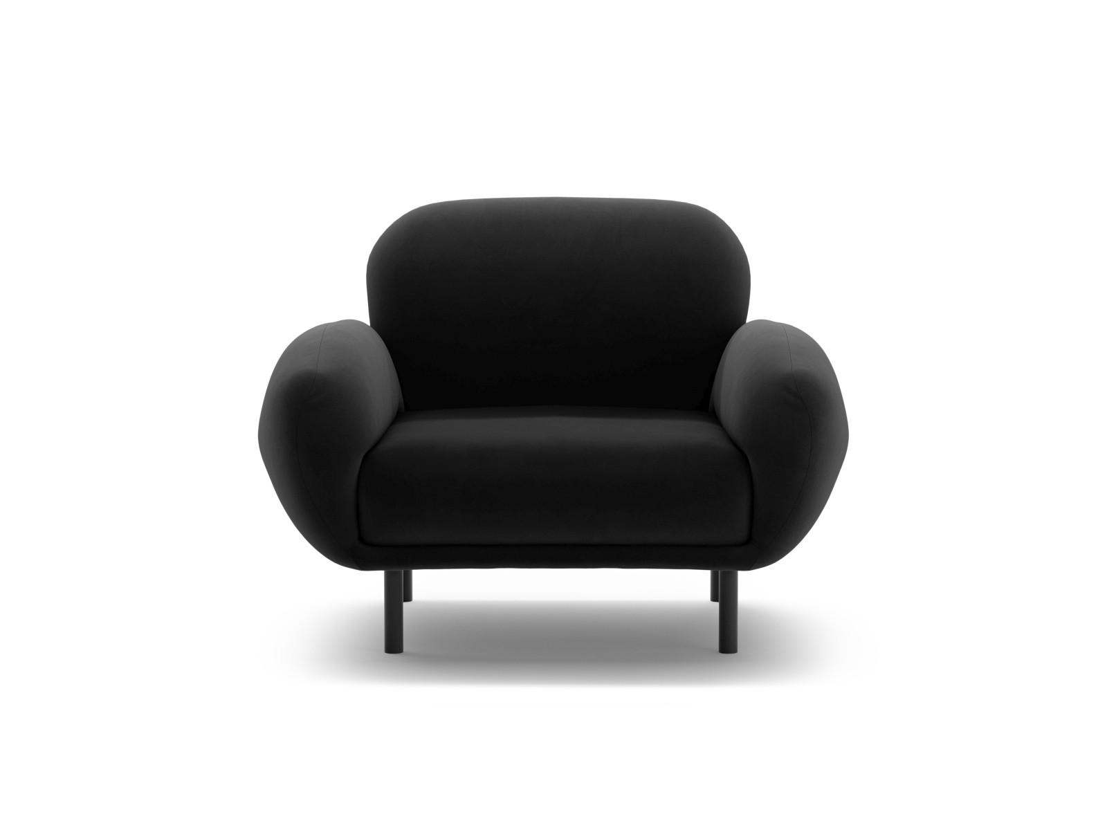 Velvet Armchair, "Poppy", 1 Seat, 90x72x82