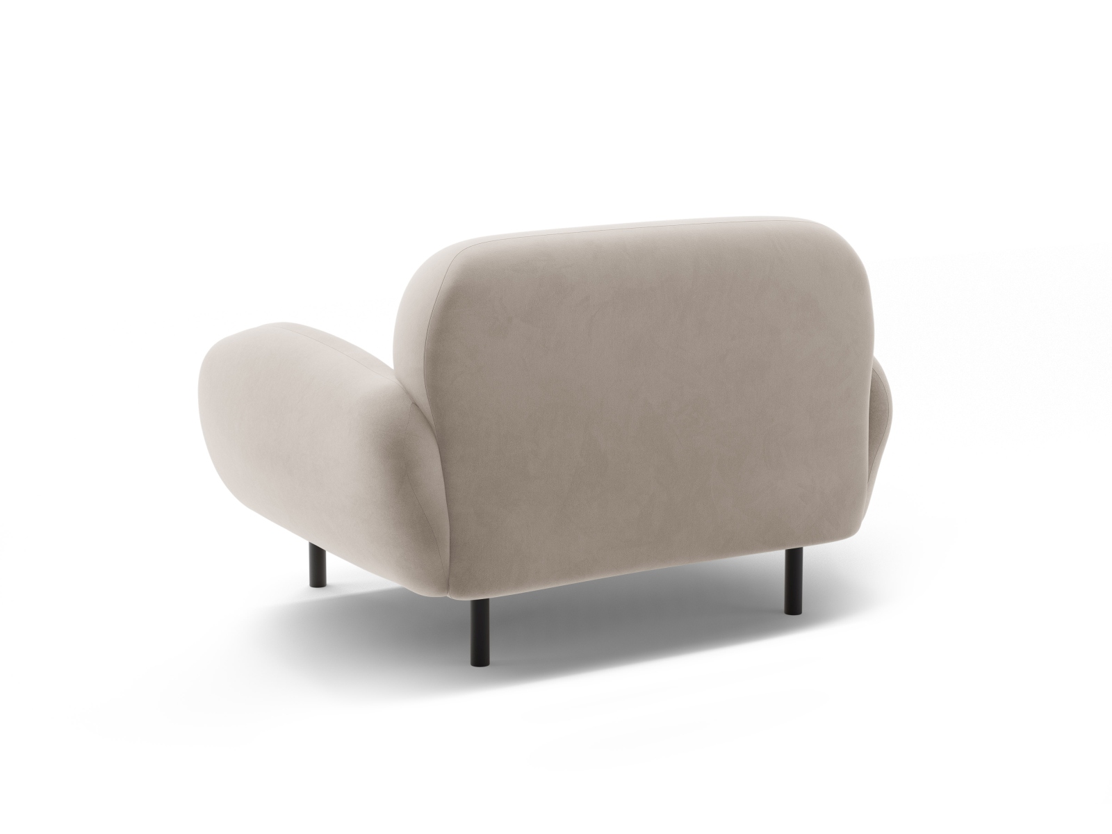 Velvet Armchair, "Poppy", 1 Seat, 90x72x82