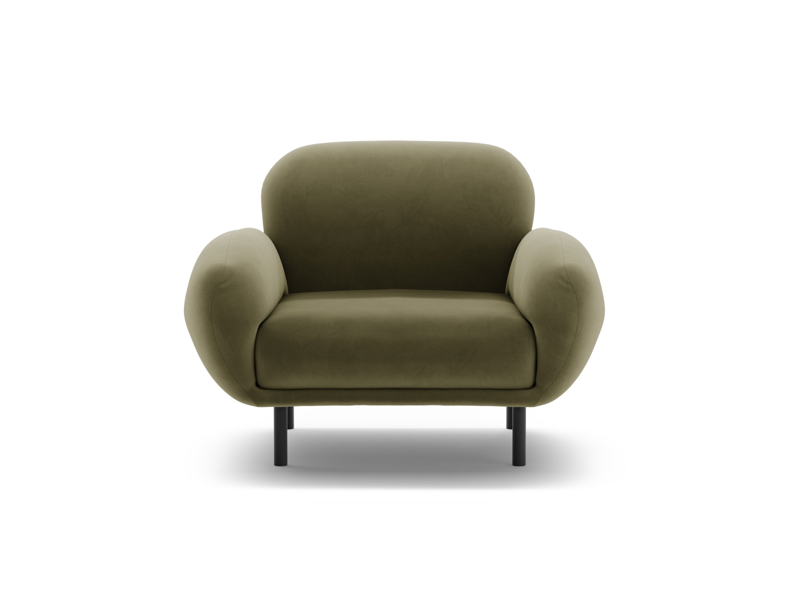 Velvet Armchair, "Poppy", 1 Seat, 90x72x82