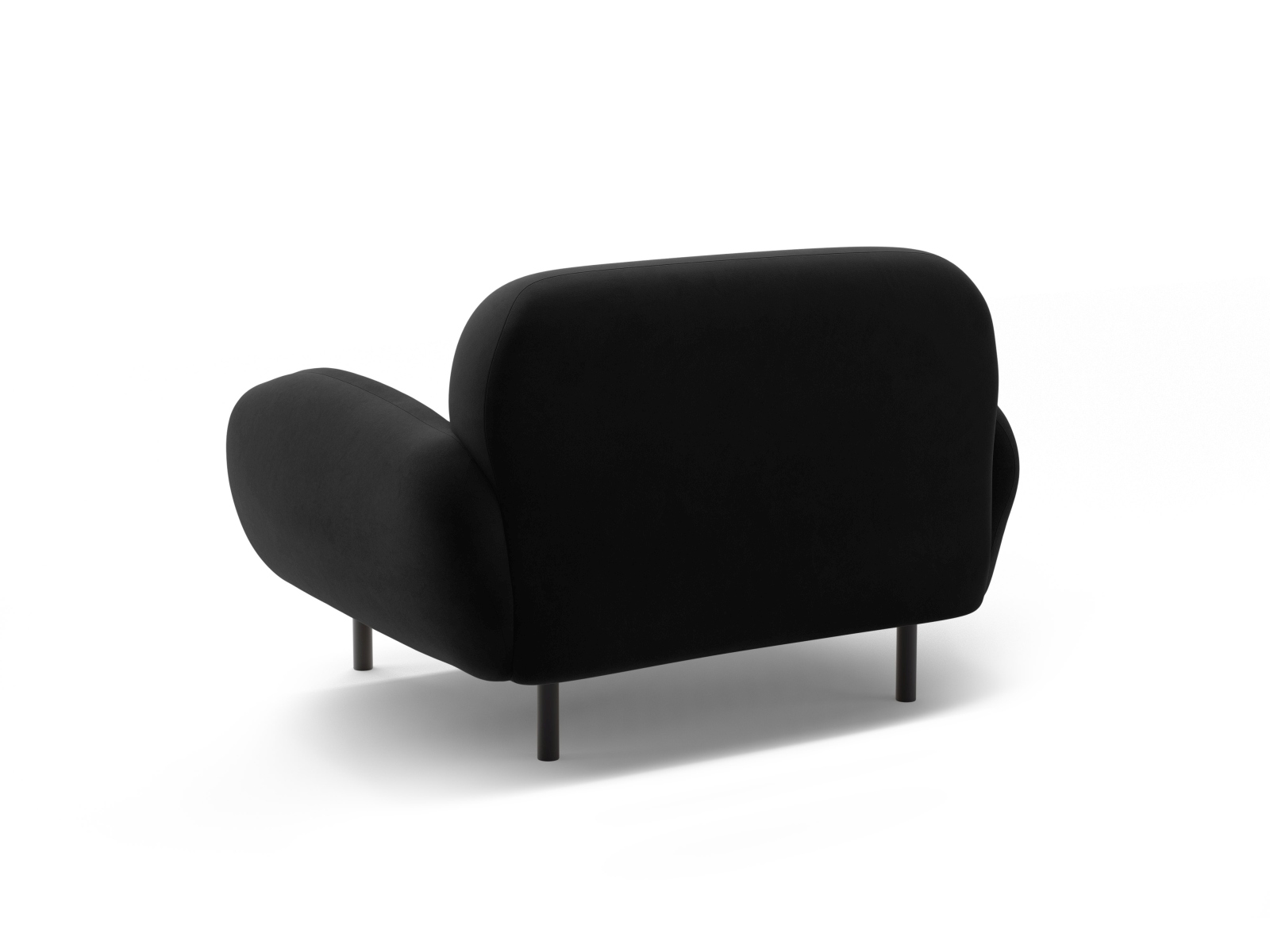 Velvet Armchair, "Poppy", 1 Seat, 90x72x82