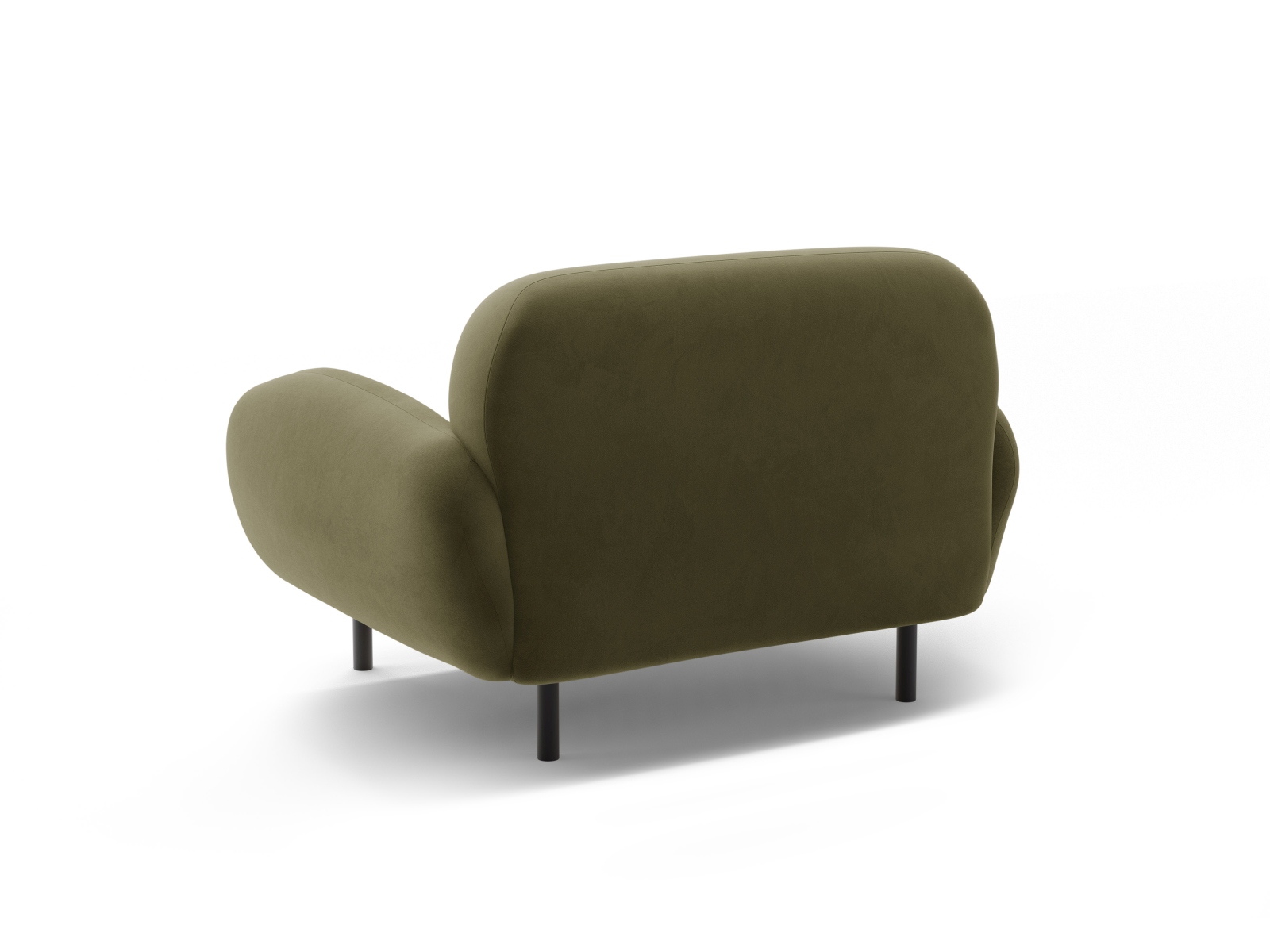 Velvet Armchair, "Poppy", 1 Seat, 90x72x82