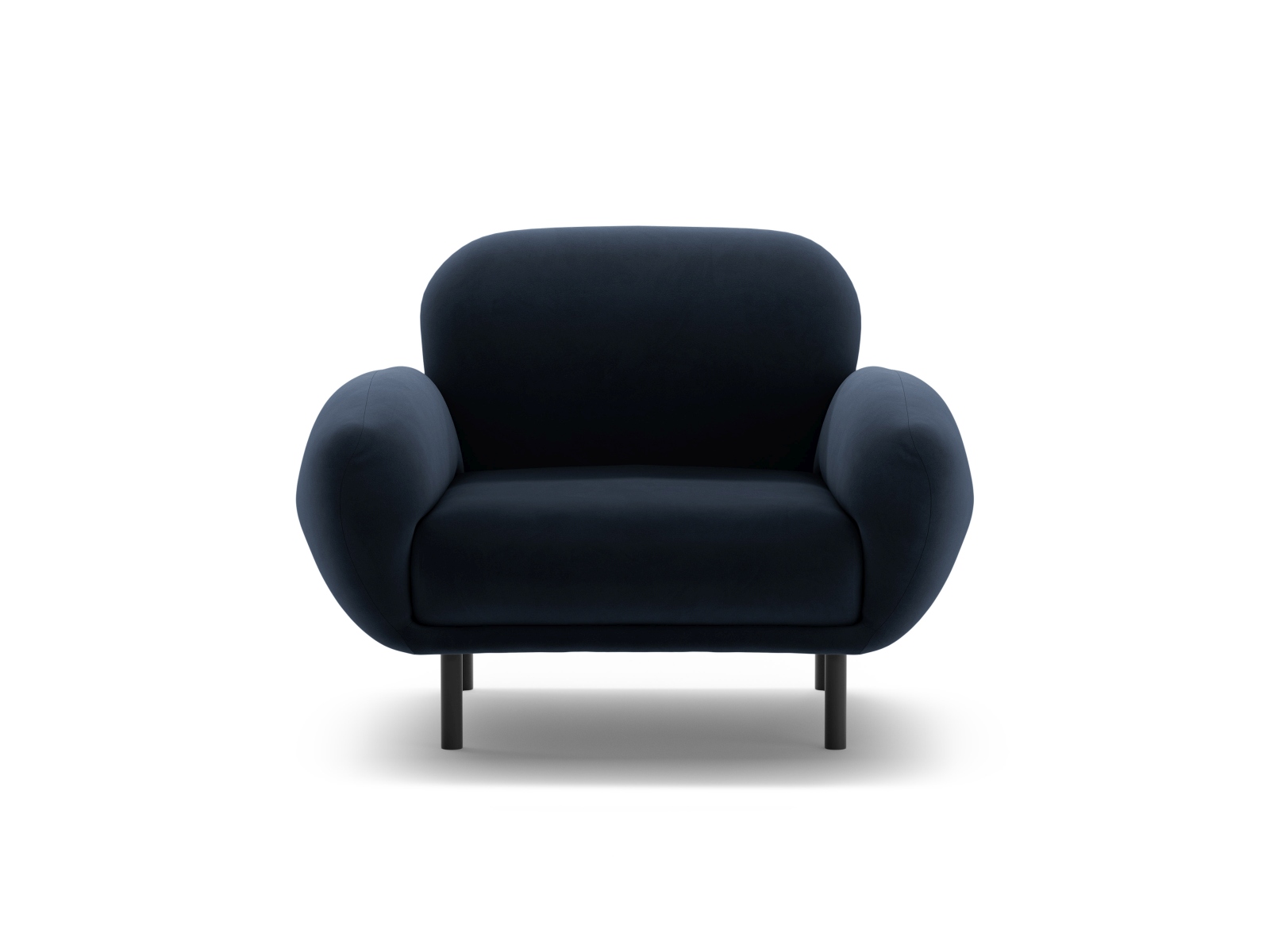 Velvet Armchair, "Poppy", 1 Seat, 90x72x82