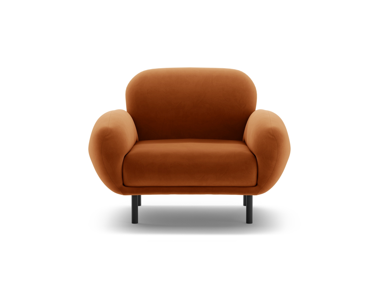 Velvet Armchair, "Poppy", 1 Seat, 90x72x82