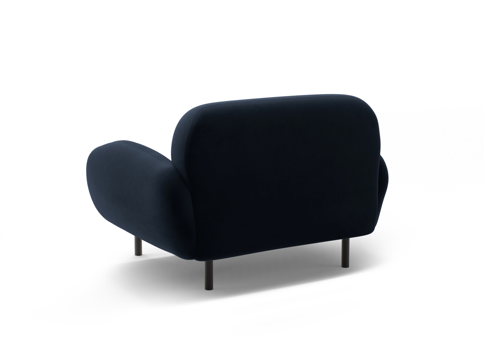 Velvet Armchair, "Poppy", 1 Seat, 90x72x82
