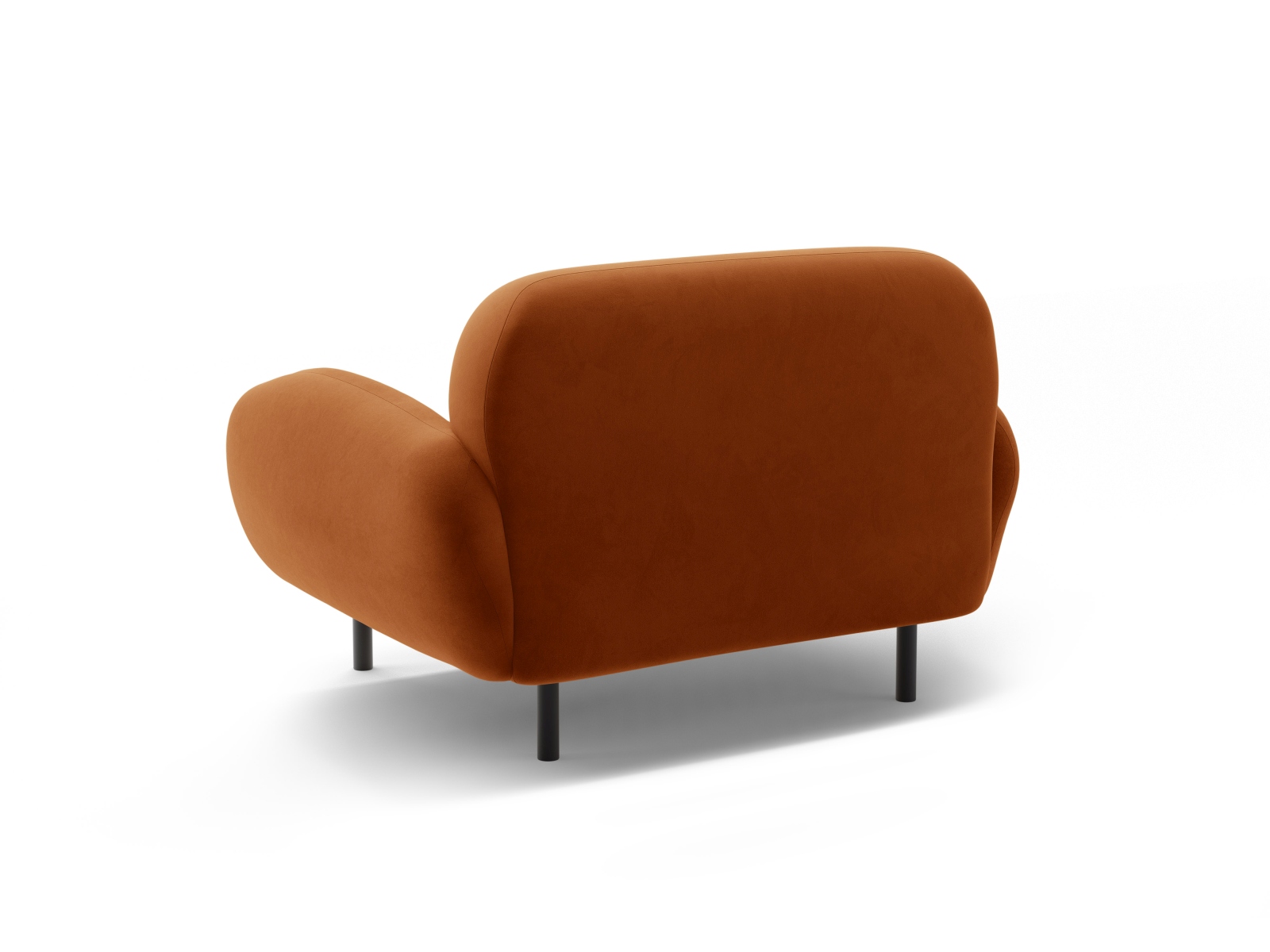Velvet Armchair, "Poppy", 1 Seat, 90x72x82