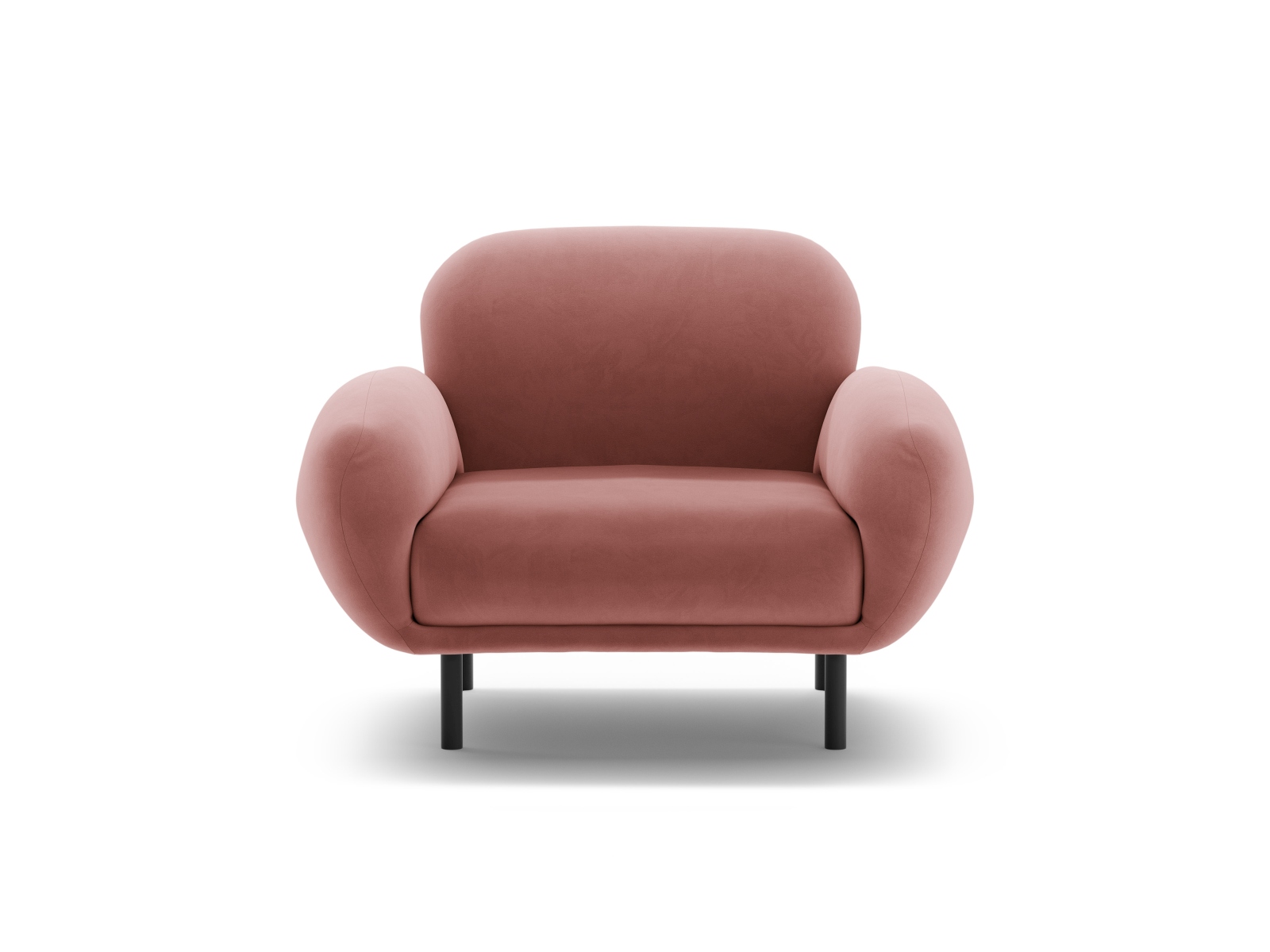 Velvet Armchair, "Poppy", 1 Seat, 90x72x82