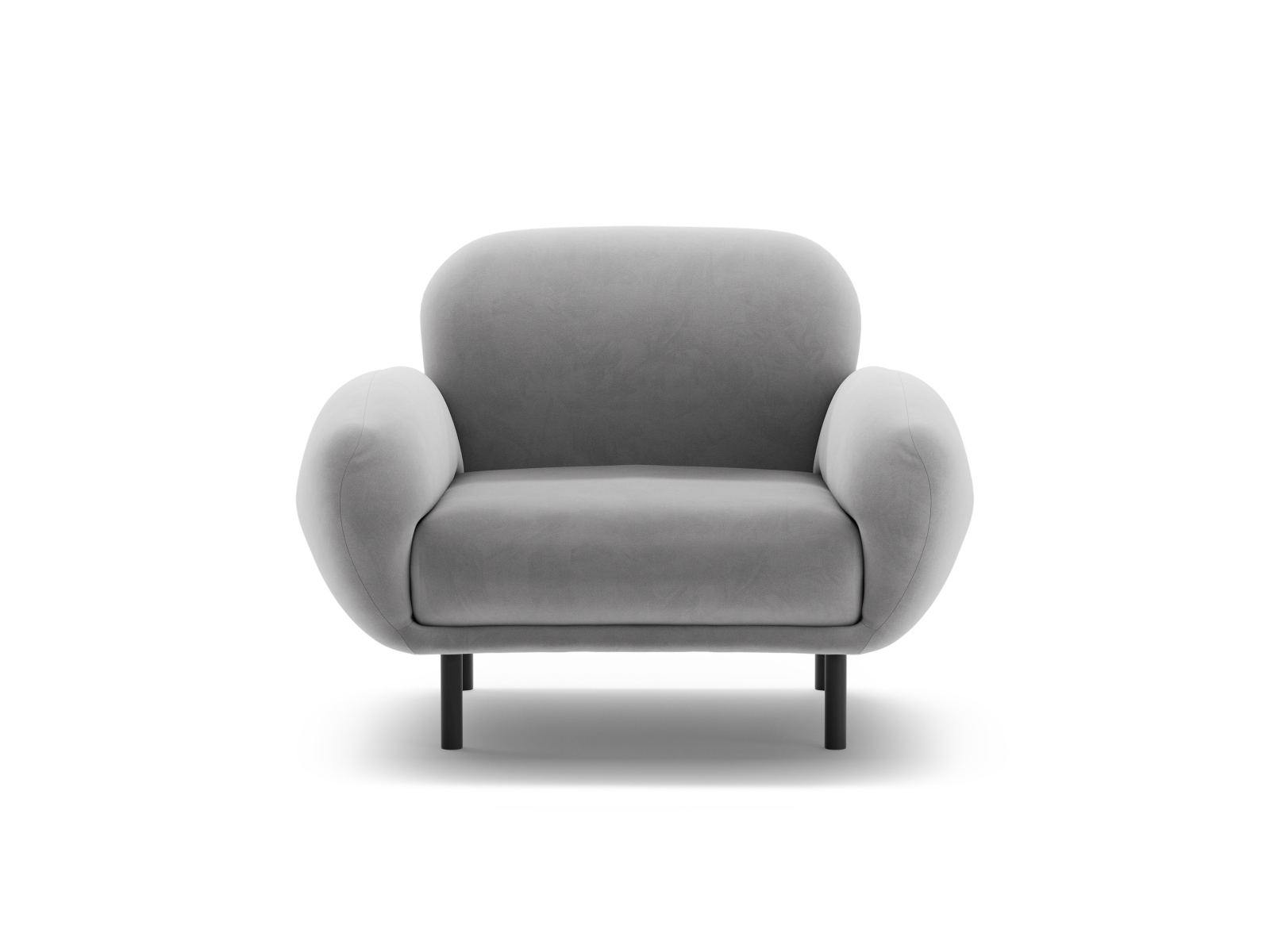 Velvet Armchair, "Poppy", 1 Seat, 90x72x82