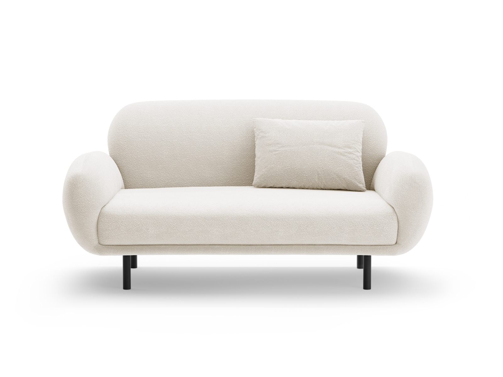 Boucle Sofa, "Poppy", 2 Seats, 148x72x82