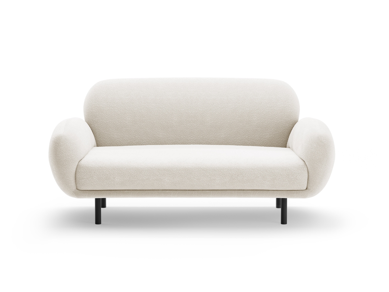 Boucle Sofa, "Poppy", 2 Seats, 148x72x82