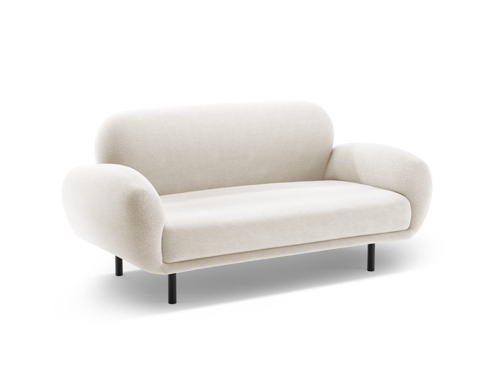 Boucle Sofa, "Poppy", 2 Seats, 148x72x82