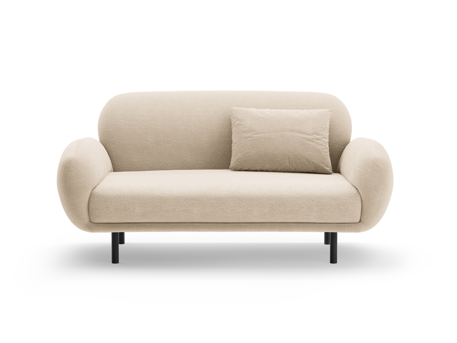 Boucle Sofa, "Poppy", 2 Seats, 148x72x82