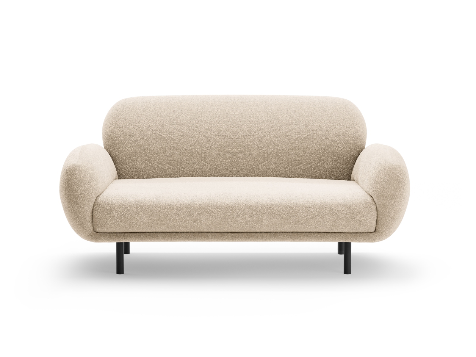 Boucle Sofa, "Poppy", 2 Seats, 148x72x82