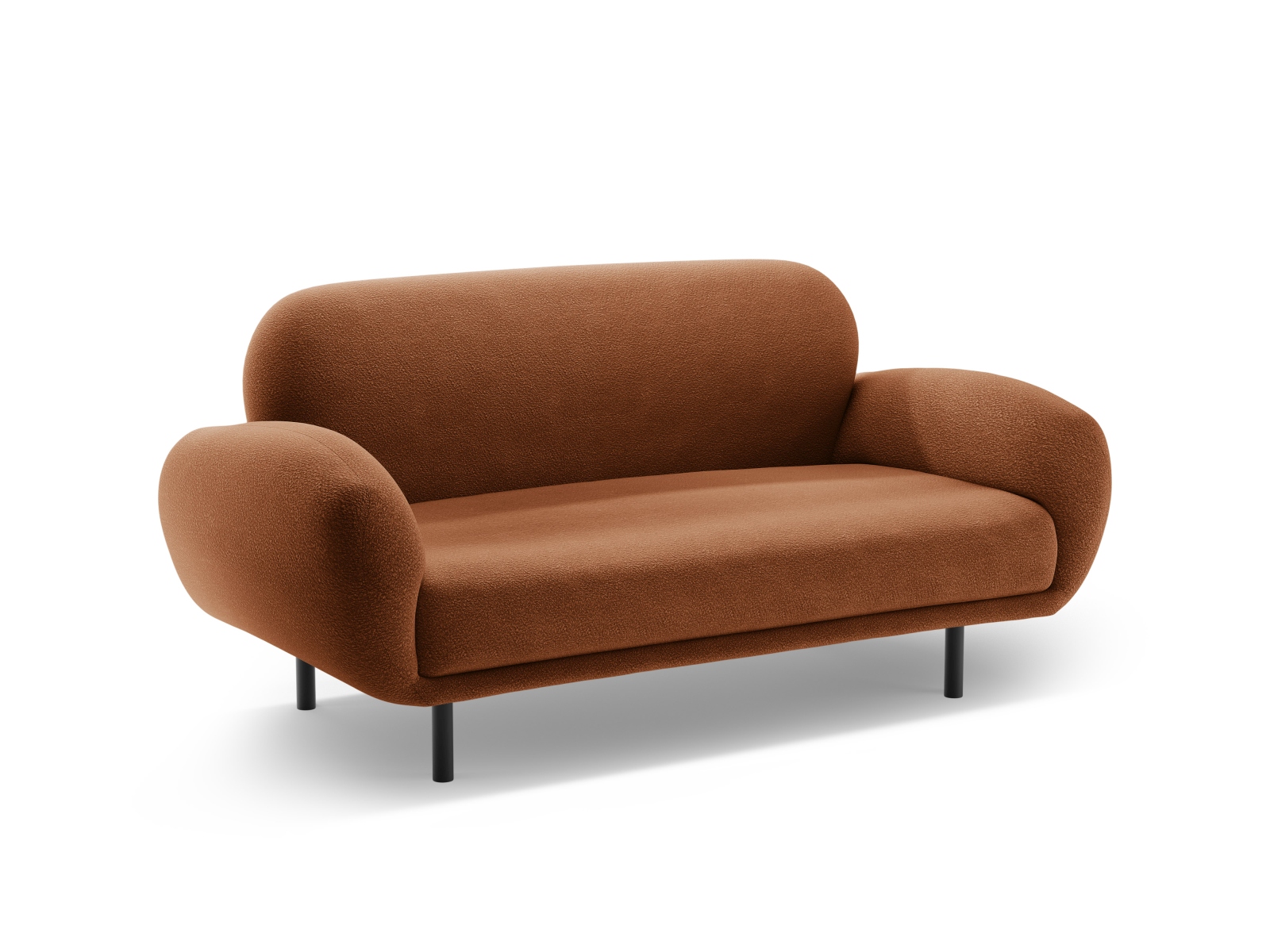 Boucle Sofa, "Poppy", 2 Seats, 148x72x82